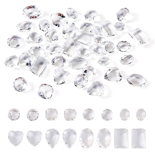 Craftdady Transparente Glas-Strass-Cabochons, gemischte Form, facettierte, spitze Rückseite, klare Glas-Strasssteine, Tropfenform, quadratisch, oval, für Handyhüllen, Kleidung, Schmuck, Schuhe, DIY Craftdady Transparente Glas-Strass-Cabochons, gemischte Form, facettierte, spitze Rückseite, klare Glas-Strasssteine, Tropfenform, quadratisch, oval, für Handyhüllen, Kleidung, Schmuck, Schuhe, DIY von Craftdady