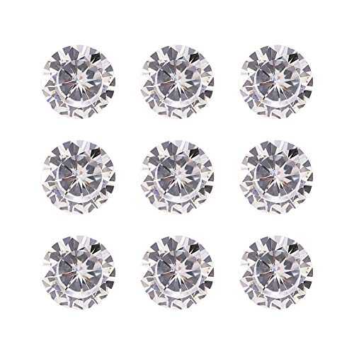 Craftdady Zirkonia-Cabochons, klare, lose facettierte Strass-Cabochons für Ohrringe, Armbänder, Anhänger, Schmuck, Bastel- und Kunsthandwerkprojekte, 20 Stück, 5 mm Craftdady Zirkonia-Cabochons, klare, lose facettierte Strass-Cabochons für Ohrringe, Armbänder, Anhänger, Schmuck, Bastel- und Kunsthandwerkprojekte, 20 Stück, 5 mm von Craftdady