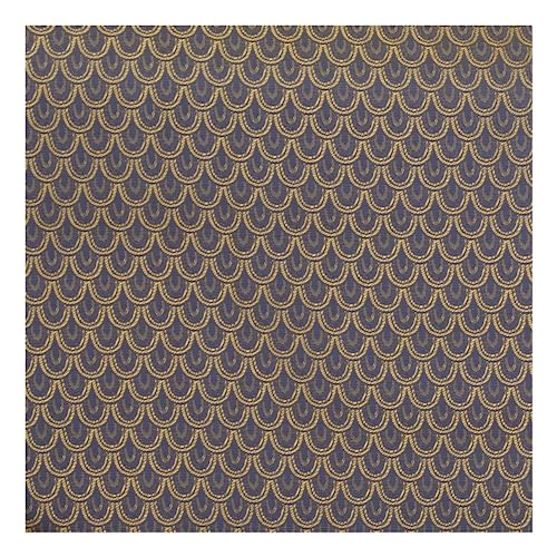 Craftelier 51868, Stoff, Mermaid Scale Print Royal Blue, Cut by the yard von Craftelier