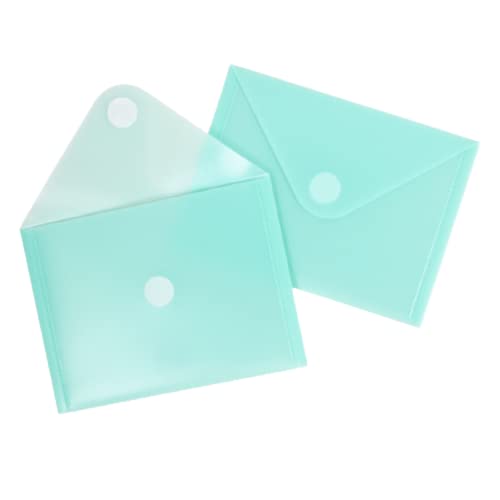 Craftelier - 5er-Pack Sortierhüllen aus Kunststoff zum Organisieren von Scrapbooking und Bastelmaterial | Farbe Türkis Transparent - Abmessungen 17,5 x 13 cm (6,9" x 5,12") von Craftelier