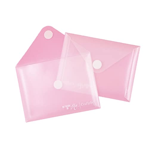 Craftelier - 5er-Pack Sortierhüllen aus Kunststoff zum Organisieren von Stanzformen und Materialien für Scrapbooking und Crafting | Transparente Farbe - Maße 17,5 x 13 cm (6,9" x 5,12") von Craftelier