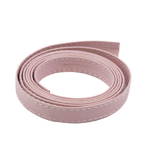 Craftelier - Eco-Lederband zum Dekorieren von Scrapbooking, Kartengestaltung und Bastelprojekten | weiche und flexible Haptik | Breite ca. 1 cm - Länge ca. 1 m | Farbe Pastellrosa mit weißem Faden Craftelier - Eco-Lederband zum Dekorieren von Scrapbooking, Kartengestaltung und Bastelprojekten | weiche und flexible Haptik | Breite ca. 1 cm - Länge ca. 1 m | Farbe Pastellrosa mit weißem Faden von Craftelier