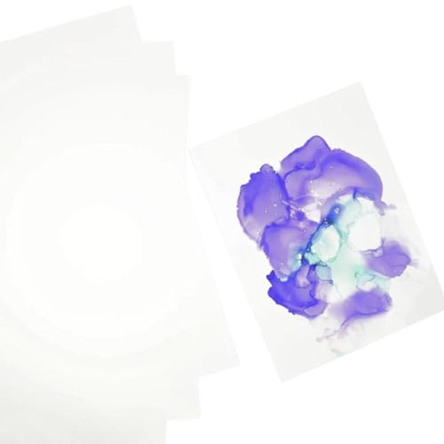 Craftelier Yupo-Papier aus synthetischem Material und glatter Textur für Alkoholtinten, ideal für Hintergründe mit Marmor-Effekt, inklusive 10 weißen Blättern, Grammatur 250 g, Größe 30,5 x 30,5 cm Craftelier Yupo-Papier aus synthetischem Material und glatter Textur für Alkoholtinten, ideal für Hintergründe mit Marmor-Effekt, inklusive 10 weißen Blättern, Grammatur 250 g, Größe 30,5 x 30,5 cm von Craftelier