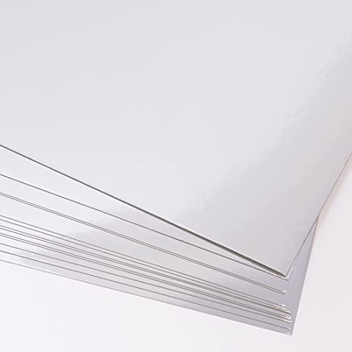 Craftelier - Packung mit 15 Folienkartons, ideal für Kartenprojekte, Scrapbooking und Bastelarbeiten, Grammatur 250 g/m², Größe 30,5 x 30,5 cm, silberfarben Craftelier - Packung mit 15 Folienkartons, ideal für Kartenprojekte, Scrapbooking und Bastelarbeiten, Grammatur 250 g/m², Größe 30,5 x 30,5 cm, silberfarben von Craftelier