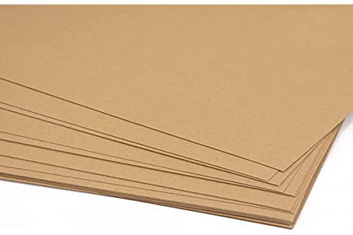 Craftelier Packung mit 25 doppelseitigen Kartons, ideales Material für Kartenherstellung, Scrapbooking und Bastelprojekte, Gewicht 250 g/m², A4-Größe (21 cm x 29,7 cm), Kraftbraun von Craftelier