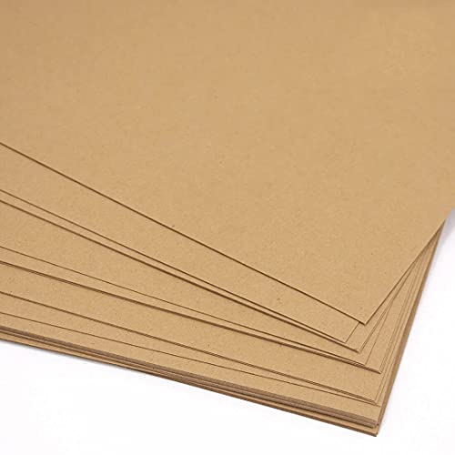 Craftelier Packung mit 25 doppelseitigen Kartons, ideales Material für Kartenherstellung, Scrapbooking und Bastelprojekte, Gewicht: 250 g/m², Größe: 30,48 x 30,48 cm, Kraftbraun von Craftelier