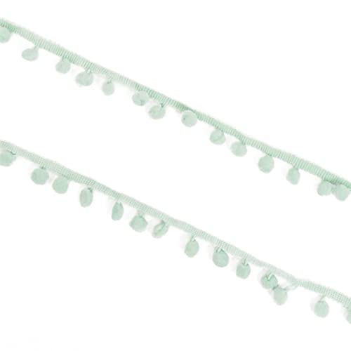 Craftelier - Bommelband zum dekorieren Bastel- und Scrapbookingprojekte | Aus Polyester | Breite 12 mm (0.47") und Länge 2 m (78.74") - Farbe Mintgrün Craftelier - Bommelband zum dekorieren Bastel- und Scrapbookingprojekte | Aus Polyester | Breite 12 mm (0.47") und Länge 2 m (78.74") - Farbe Mintgrün von Craftelier