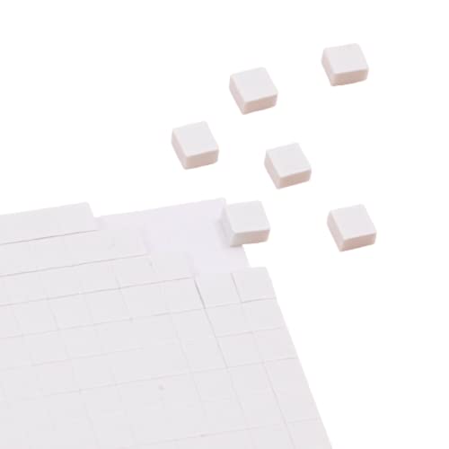 Craftelier - Quadratische Schaumstoff-Aufkleber mit doppelseitigem Klebeband, entworfen für Scrapbooking- und Bastelprojekte | Enthält 1600 Stück in 3 Größen: 1 mm, 2 mm und 3 mm von Craftelier