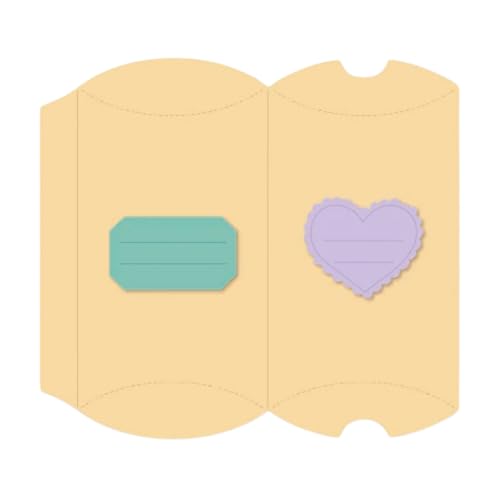 Craftelier - Set mit 3 Stanzformen, Kissenbox – für Scrapbooking, Karten und Basteln – geeignet für verschiedene Materialien und verschiedene Stanzmaschinen – Größe 12,58 x 13,8 cm Craftelier - Set mit 3 Stanzformen, Kissenbox – für Scrapbooking, Karten und Basteln – geeignet für verschiedene Materialien und verschiedene Stanzmaschinen – Größe 12,58 x 13,8 cm von Craftelier