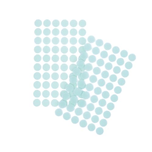 Craftelier - Set mit 60 stark selbstklebenden Klettaufklebern: Perfektes Zubehör für Scrapbooking und Bastelprojekte | Durchmesser 15 mm (0.59") - Farbe Türkisblau von Craftelier