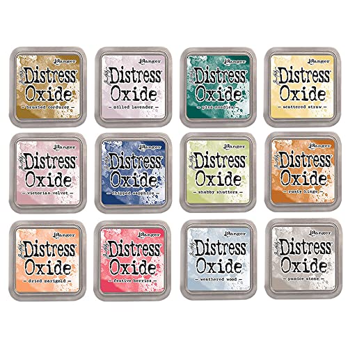 Tim Holtz Distress Oxide Tinten-Set #5, 12 Stück Tim Holtz Distress Oxide Tinten-Set #5, 12 Stück von Craftelier