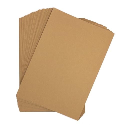 Crafter's Companion Braune A4-Kraftkarte, 50 Blatt, je Blatt, 300 g/m² von Crafter's Companion