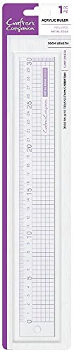 Crafter's Companion CC-TOOL-MDRUL30 Metallkante Acryl Lineal Gerade Schneidkante 30 cm, Clear Crafter's Companion CC-TOOL-MDRUL30 Metallkante Acryl Lineal Gerade Schneidkante 30 cm, Clear von Crafter's Companion
