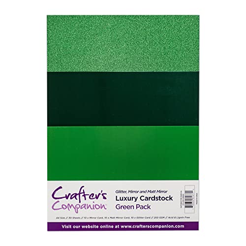 Crafter's Companion CP-LMIX-Green Luxus-Karton-Packung, Card, 23.5 x 37 x 1 cm von Crafter's Companion