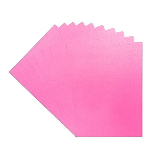 Crafter's Companion Centura Pearl Einfarbige 10 Bogenpacken, Card, Fuchsia, 34.6 x 22.5 x 0.4 cm von Crafter's Companion