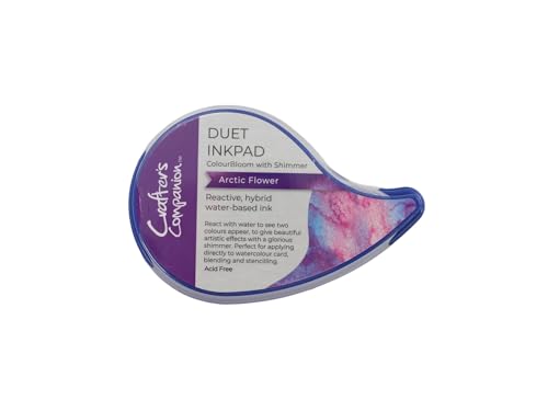 Crafter's Companion Duet ColourBloom Shimmer Stempelkissen auf Wasserbasis, fügen Sie Wasser hinzu, um zweifarbige Schimmer-Effekte zu erzielen, Arctic Flower Crafter's Companion Duet ColourBloom Shimmer Stempelkissen auf Wasserbasis, fügen Sie Wasser hinzu, um zweifarbige Schimmer-Effekte zu erzielen, Arctic Flower von Crafter's Companion