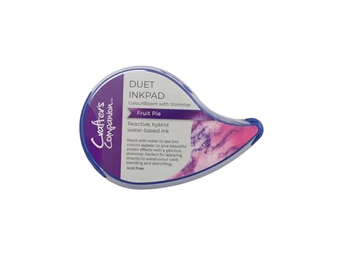 Crafter's Companion Duet ColourBloom Shimmer Stempelkissen auf Wasserbasis, fügen Sie Wasser hinzu, um zweifarbige Schimmer-Effekte zu erzielen, Obstkuchen Crafter's Companion Duet ColourBloom Shimmer Stempelkissen auf Wasserbasis, fügen Sie Wasser hinzu, um zweifarbige Schimmer-Effekte zu erzielen, Obstkuchen von Crafter's Companion