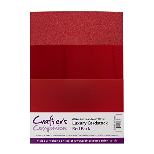 Crafter's Companion Luxury Cardstock Pack - Red von Crafter's Companion