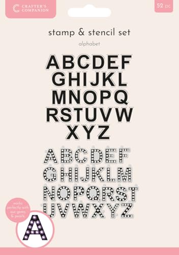 Crafter's Companion Photopolymer-Stempel und Schablonen-Set – Alphabet Crafter's Companion Photopolymer-Stempel und Schablonen-Set – Alphabet von Crafter's Companion