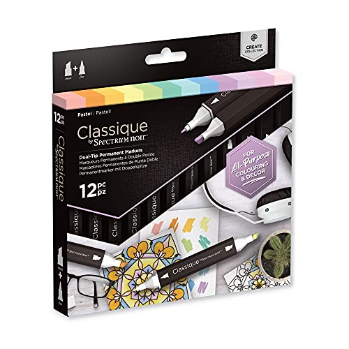 Crafter's Companion SPECN-CS12-PAS Spectrum Noir Classique Alkohol Marker Doppelspitze Stifte-Set Erstellen Pastell 12 Pack-Pastel, Kunststoff, Metall, Einheitsgröße, 12 stück Crafter's Companion SPECN-CS12-PAS Spectrum Noir Classique Alkohol Marker Doppelspitze Stifte-Set Erstellen Pastell 12 Pack-Pastel, Kunststoff, Metall, Einheitsgröße, 12 stück von Crafter's Companion