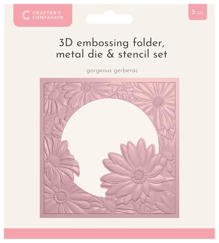 Crafters Companion 3D-Prägeschablone, Metallschablone und Schablonen-Set, 14 x 14 cm, wunderschöne Gerberas Crafters Companion 3D-Prägeschablone, Metallschablone und Schablonen-Set, 14 x 14 cm, wunderschöne Gerberas von Crafter's Companion
