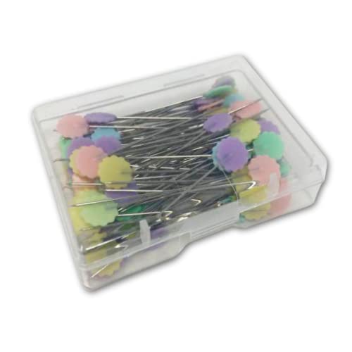 Crafters Dream Flower Head Pins – 100 x 0,58 x 54 mm Nähnadeln aus vernickeltem Stahl zum Bügeln und Markieren, Nähen, Schneidern, Quilten, Basteln und mehr! Crafters Dream Flower Head Pins – 100 x 0,58 x 54 mm Nähnadeln aus vernickeltem Stahl zum Bügeln und Markieren, Nähen, Schneidern, Quilten, Basteln und mehr! von Crafters Dream