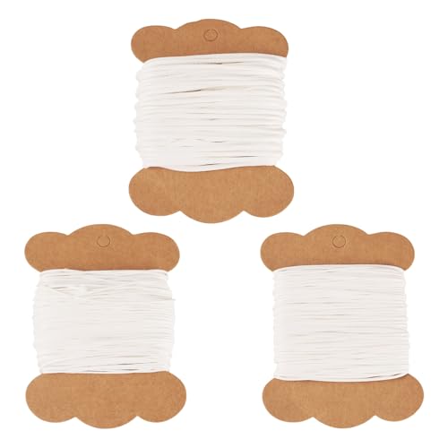 Craftora Gewachste Polyesterschnur, 0,8 mm, 1 mm, 2 mm, weiß, gewachst, geflochtene Perlenschnur für DIY, Freundschaftsarmband, Schmuckherstellung, Makramee, Handwerk, 60 m Craftora Gewachste Polyesterschnur, 0,8 mm, 1 mm, 2 mm, weiß, gewachst, geflochtene Perlenschnur für DIY, Freundschaftsarmband, Schmuckherstellung, Makramee, Handwerk, 60 m von Craftora