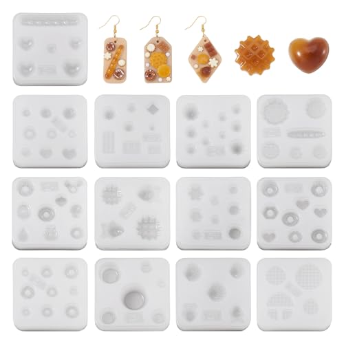 Craftora Mini-Nagelkunst-Silikonformen, Fischherz, Brot, Muschel, Charms, Ornament, Kunstharz, Gießformen für Nagelkunst, Epoxidharz, UV-Harz, Schmuckherstellung, 13 Stück Craftora Mini-Nagelkunst-Silikonformen, Fischherz, Brot, Muschel, Charms, Ornament, Kunstharz, Gießformen für Nagelkunst, Epoxidharz, UV-Harz, Schmuckherstellung, 13 Stück von Craftora