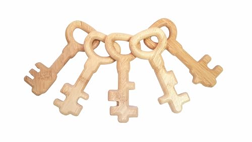 Riesige Schlüssel | Bambus Schlüssel | 5er Set | Taktil | Rollenspiel | Geschichtenerzählen Requisite Riesige Schlüssel | Bambus Schlüssel | 5er Set | Taktil | Rollenspiel | Geschichtenerzählen Requisite von Craftplay