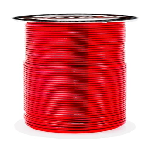 Craftwire USA Aluminiumdraht, vielseitiger, weicher Draht zum Basteln, Formen und zur Schmuckherstellung, farbiger Kupferdraht, langlebig und leicht zu formen, ideal für DIY-Projekte (22 Gauge, Rot, 1 Craftwire USA Aluminiumdraht, vielseitiger, weicher Draht zum Basteln, Formen und zur Schmuckherstellung, farbiger Kupferdraht, langlebig und leicht zu formen, ideal für DIY-Projekte (22 Gauge, Rot, 1 von Craftwire USA