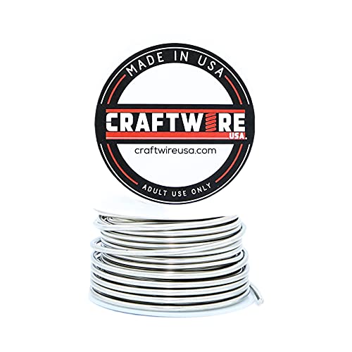 Craftwire USA Solider blanker Edelstahldraht, rund, weich, 142 g, 12 Gauge, Edelstahl, 142 g. von Craftwire USA