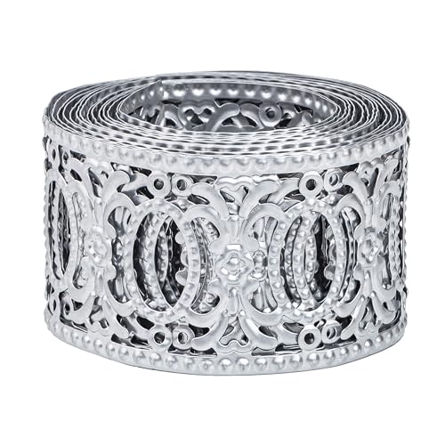 CraftyCrocodile Metallband für Dekorationsarbeiten (5,1 cm, 2,7 m lang) von CraftyCrocodile