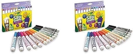 CRAYOLA 58-8337 12 Silly Scents Broadline Filzstifte, Multicolor 58-8337-E-000 12 Stück (2er Pack) von CRAYOLA