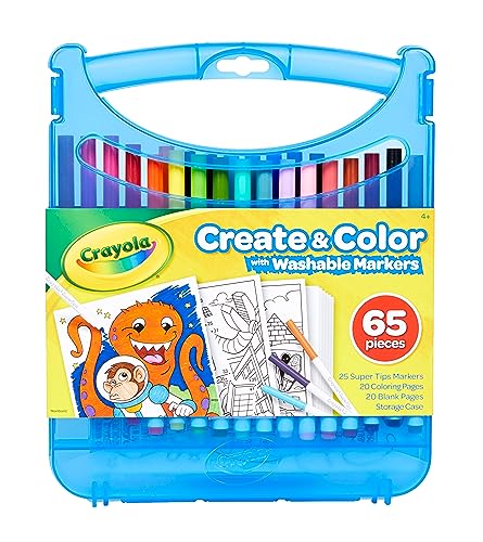 Crayola - Koffer-Set abwaschbare SuperTips-Filzstifte, 65 Teile, Kreative Beschäftigung und Geschenk für Kinder, ab 4 Jahren, 04-0377 Crayola - Koffer-Set abwaschbare SuperTips-Filzstifte, 65 Teile, Kreative Beschäftigung und Geschenk für Kinder, ab 4 Jahren, 04-0377 von CRAYOLA