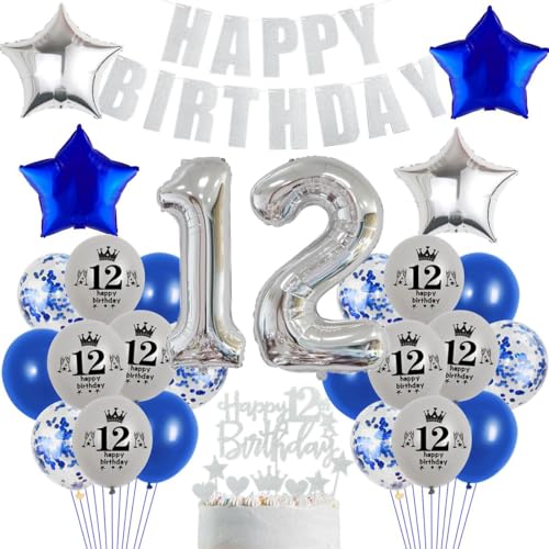 12 Geburtstag Deko Blau Silber 12. Geburtstag Marineblau Silber Jungen Party Deko, Silber Blau Luftballons 12. Geburtstag Blau Silber Geburtstagsdeko 12 Jahre Jungen Marineblau Silber 12. Ballon 12 Geburtstag Deko Blau Silber 12. Geburtstag Marineblau Silber Jungen Party Deko, Silber Blau Luftballons 12. Geburtstag Blau Silber Geburtstagsdeko 12 Jahre Jungen Marineblau Silber 12. Ballon von Crazy-M