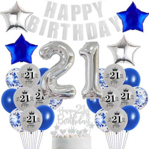 21 Geburtstag Deko Blau Silber 21. Geburtstag Marineblau Silber Mann Party Deko, Silber Blau Luftballons 21. Geburtstag Blau Silber Geburtstagsdeko 21 Jahre Mann Marineblau Silber 21. Ballon 21 Geburtstag Deko Blau Silber 21. Geburtstag Marineblau Silber Mann Party Deko, Silber Blau Luftballons 21. Geburtstag Blau Silber Geburtstagsdeko 21 Jahre Mann Marineblau Silber 21. Ballon von Crazy-M