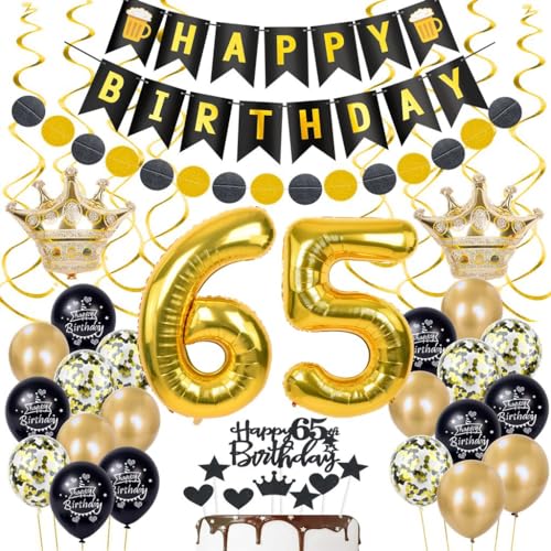 65 Geburtstag Deko Gold Schwarz, Deko 65 Geburtstag Gold, Luftballon 65. Geburtstag Gold Schwarz, Tortendeko 65 Geburtstag Mann Frau Gold, 65. Geburtstag Dekoration, 65 Party Deko Gold Schwarz 65 Geburtstag Deko Gold Schwarz, Deko 65 Geburtstag Gold, Luftballon 65. Geburtstag Gold Schwarz, Tortendeko 65 Geburtstag Mann Frau Gold, 65. Geburtstag Dekoration, 65 Party Deko Gold Schwarz von Crazy-M
