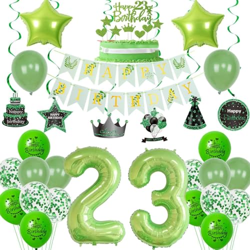 Deko 23. Geburtstag Frauen Mann Tortendeko 23 Geburtstag Frauen Deko Geschenk für 23. Geburtstag Mann Grün Geburtstagsdeko 23 jahre Frau Geburtstags deko Ballon 23 Geburtstag Tortendeko Männer Deko 23. Geburtstag Frauen Mann Tortendeko 23 Geburtstag Frauen Deko Geschenk für 23. Geburtstag Mann Grün Geburtstagsdeko 23 jahre Frau Geburtstags deko Ballon 23 Geburtstag Tortendeko Männer von Crazy-M
