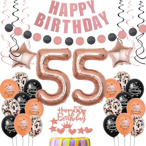 Deko 55. Geburtstag frauen Rosegold Tortendeko 55 Geburtstag frau Ballon Deko 55 Geburtstag dekoration frauen Geschenk für 55 Geburtstag frau Schwarz Luftballon 55 Geburtstagsdeko 55 Jahre frau Deko 55. Geburtstag frauen Rosegold Tortendeko 55 Geburtstag frau Ballon Deko 55 Geburtstag dekoration frauen Geschenk für 55 Geburtstag frau Schwarz Luftballon 55 Geburtstagsdeko 55 Jahre frau von Crazy-M