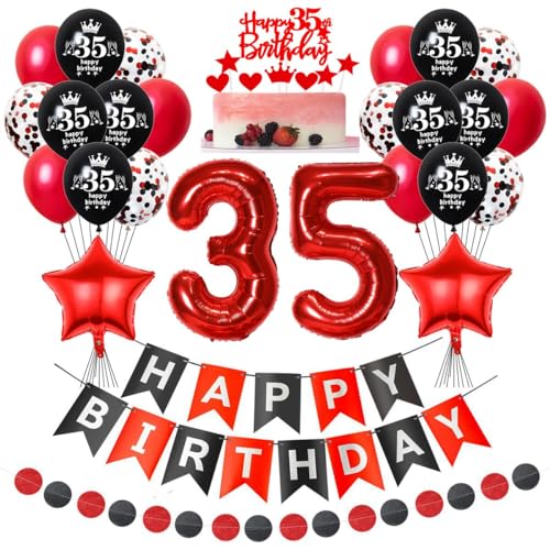 Geburtstagsdeko 35 Rot Schwarz, Frau Mann Luftballon 35. Geburtstag Deko, Rot Schwarz 35 Jahre Geburtstagsdeko Frau, Luftballons 35 Jahre Rot Schwarz, Tortendeko 35. Geburtstag Rot Geburtstagsdeko 35 Rot Schwarz, Frau Mann Luftballon 35. Geburtstag Deko, Rot Schwarz 35 Jahre Geburtstagsdeko Frau, Luftballons 35 Jahre Rot Schwarz, Tortendeko 35. Geburtstag Rot von Crazy-M