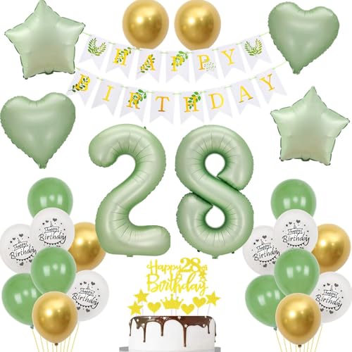 Grün luftballons 28 Geburtstag frauen mann Deko, Geburtstagsdeko 28 Jahre frau Ballon deko, gold grün Ballon deko 28. geburtstag mann dekoration,Tortendeko 28 Geburtstag deko frauen männer grün Grün luftballons 28 Geburtstag frauen mann Deko, Geburtstagsdeko 28 Jahre frau Ballon deko, gold grün Ballon deko 28. geburtstag mann dekoration,Tortendeko 28 Geburtstag deko frauen männer grün von Crazy-M