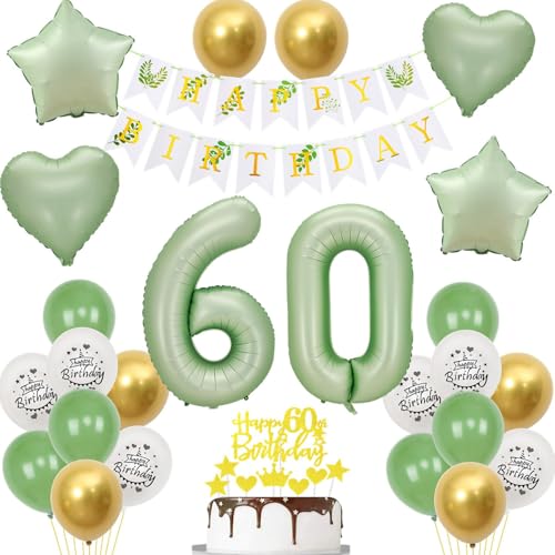 Grün luftballons 60 Geburtstag frauen mann Deko, Geburtstagsdeko 60 Jahre frau Ballon deko, gold grün Ballon deko 60. geburtstag mann dekoration,Tortendeko 60 Geburtstag deko frauen männer grün Grün luftballons 60 Geburtstag frauen mann Deko, Geburtstagsdeko 60 Jahre frau Ballon deko, gold grün Ballon deko 60. geburtstag mann dekoration,Tortendeko 60 Geburtstag deko frauen männer grün von Crazy-M