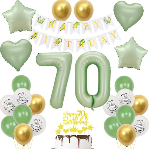 Grün luftballons 70 Geburtstag frauen mann Deko, Geburtstagsdeko 70 Jahre frau Ballon deko, gold grün Ballon deko 70. geburtstag mann dekoration,Tortendeko 70 Geburtstag deko frauen männer grün Grün luftballons 70 Geburtstag frauen mann Deko, Geburtstagsdeko 70 Jahre frau Ballon deko, gold grün Ballon deko 70. geburtstag mann dekoration,Tortendeko 70 Geburtstag deko frauen männer grün von Crazy-M