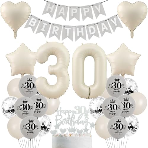 Luftballon 30. Geburtstag Frau, Geburtstagsdeko 30. Beige Grau, Ballon 30 Geburtstag Deko Mann, 30 Jahre Boho Geburtstag Party Deko Frau, Beige Luftballons 30. Jahre Frau Mann Luftballon 30. Geburtstag Frau, Geburtstagsdeko 30. Beige Grau, Ballon 30 Geburtstag Deko Mann, 30 Jahre Boho Geburtstag Party Deko Frau, Beige Luftballons 30. Jahre Frau Mann von Crazy-M