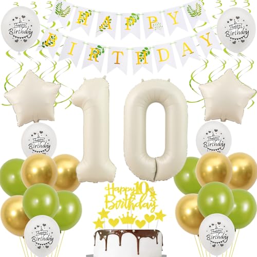 Luftballons 10 Geburtstag Deko mädchen weiß gold grün,ballon 10.Geburtstag deko für mädchen,deko 10 Geburtstag mädchen 10.geburtstag deko mädchen weiß Geburtstagsdeko 10 jahre Mädchen ballon deko Luftballons 10 Geburtstag Deko mädchen weiß gold grün,ballon 10.Geburtstag deko für mädchen,deko 10 Geburtstag mädchen 10.geburtstag deko mädchen weiß Geburtstagsdeko 10 jahre Mädchen ballon deko von Crazy-M