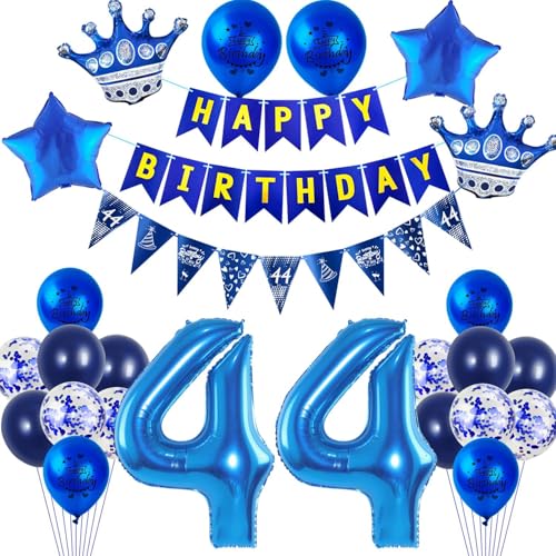 Luftballons 44 Geburtstag Dekoration Blau 44 Jahre Mann Geburtstagsdeko Ballon,Blau Happy Birthday Girlande Banner Folienballon 44 Geburtstag Party Deko für Männer,deko 44. Mann Geburtstag deko Luftballons 44 Geburtstag Dekoration Blau 44 Jahre Mann Geburtstagsdeko Ballon,Blau Happy Birthday Girlande Banner Folienballon 44 Geburtstag Party Deko für Männer,deko 44. Mann Geburtstag deko von Crazy-M