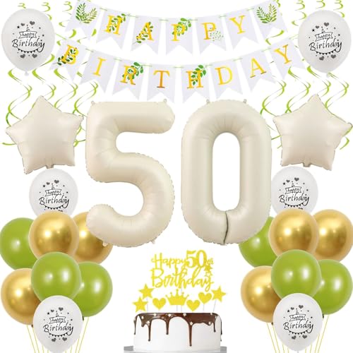 Luftballons 50 Geburtstag Deko frauen weiß gold grün,ballon 50.Geburtstag deko für frauen,deko 50 Geburtstag frau 50.geburtstag deko frau weiß Geburtstagsdeko 50 jahre frauen mädchen ballon deko Luftballons 50 Geburtstag Deko frauen weiß gold grün,ballon 50.Geburtstag deko für frauen,deko 50 Geburtstag frau 50.geburtstag deko frau weiß Geburtstagsdeko 50 jahre frauen mädchen ballon deko von Crazy-M