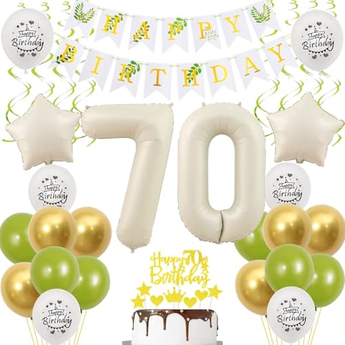 Luftballons 70 Geburtstag Deko frauen weiß gold grün,ballon 70.Geburtstag deko für frauen,deko 70 Geburtstag frau 70.geburtstag deko frau weiß Geburtstagsdeko 70 jahre frauen mädchen ballon deko Luftballons 70 Geburtstag Deko frauen weiß gold grün,ballon 70.Geburtstag deko für frauen,deko 70 Geburtstag frau 70.geburtstag deko frau weiß Geburtstagsdeko 70 jahre frauen mädchen ballon deko von Crazy-M