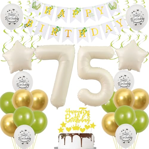 Luftballons 75 Geburtstag Deko frauen weiß gold grün,ballon 75.Geburtstag deko für frauen,deko 75 Geburtstag frau 75.geburtstag deko frau weiß Geburtstagsdeko 75 jahre frauen mädchen ballon deko Luftballons 75 Geburtstag Deko frauen weiß gold grün,ballon 75.Geburtstag deko für frauen,deko 75 Geburtstag frau 75.geburtstag deko frau weiß Geburtstagsdeko 75 jahre frauen mädchen ballon deko von Crazy-M