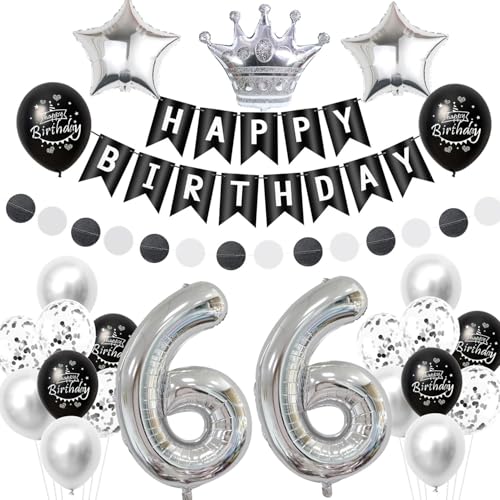 Schwarz silber luftballon 66 geburtstag deko frauen mann, 66 jahre mann geburtstagsdeko 66 jahre frau ballon, Schwarz deko 66. geburtstag frauen ballon 66 geburtstag männer dekoration silber Schwarz silber luftballon 66 geburtstag deko frauen mann, 66 jahre mann geburtstagsdeko 66 jahre frau ballon, Schwarz deko 66. geburtstag frauen ballon 66 geburtstag männer dekoration silber von Crazy-M